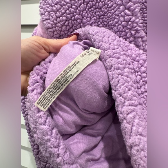 FP Movement Free People Hit the Slopes Fleece Jacket M Lavender - Picture 10 of 10